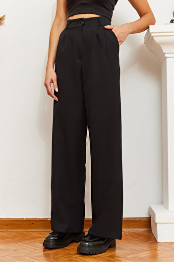 Bianco Lucci Women's Pocket Palazzo Trousers 60361001