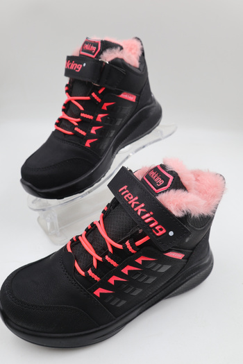 nazenintasarımlar Children's Winter Cold-Resistant Daily Boots with Wool Tape Inside