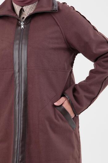Armine Trend Front Zippered Pocket Cap - Brown 23Kt502