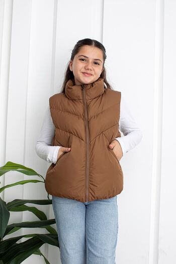 Genel Markalar Unisex Taba Çocuk Yelek