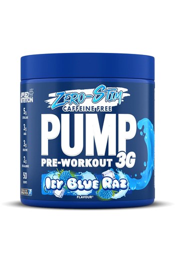 applied nutrition Pump 3G Zero Stimulant, Icy Blue Raz, 25