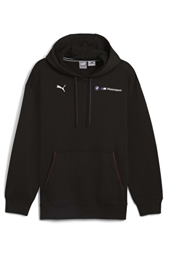 Puma 627498-01 Bmw Mms Ess+ Hoodie Fleece Men's Hooded Sweatshirt Black