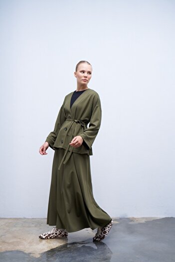 QANU Green Maria Cardigan