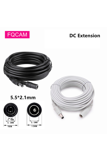 Choice1 2.1*5.5mm DC 12V Power Extension Jack Adapter Cord Cable DC Female Male Extended External Wires 5...