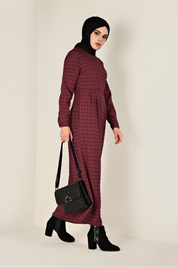 Alvina Square Patterned Pocket Dress 4832