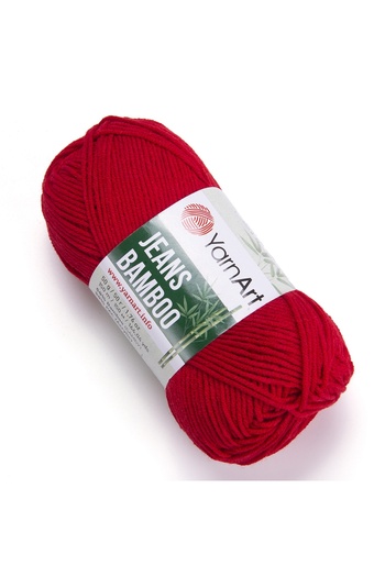 Yarnart Yarn Art Jeans Bamboo Hand Knitting Yarn,Red-144