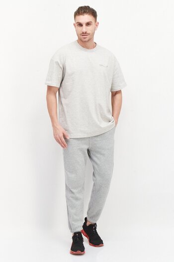 New Balance Men Sportswear Fit Short Sleeve Outdoor T-Shirt, Grey Combo