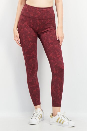 Asics Women's Sportswear with Fit Brand Logo - Training Leggings, Burgundy