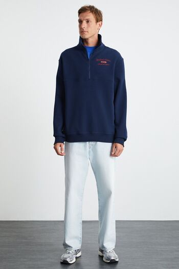 GRIMELANGE Ανδρικό φούτερ Navy Blue Aycal