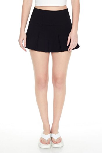 Forever 21 Kalın Pileli Mini Etek