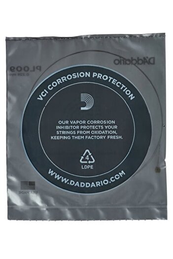 Daddario Pl009 Electro and Acustic Single Wire, E-(Mi), High Carbon St Pl009 Single Wire, Electro Gi