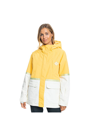 Roxy Ritual Women's Yellow Snowboard Jacket Women's Snowboard Jacket Erjtj03447