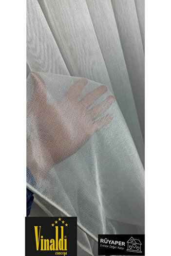 Vinaldi Rüyaper New Season - Armor Woven Tulle Curtain Suitable for All Rooms, Does Not Want Ironing, Close Pleated