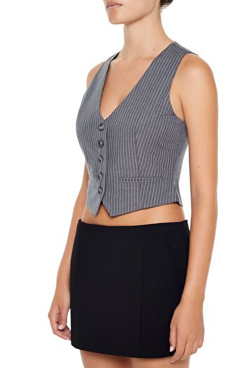 Forever 21 Çizgili Yelek