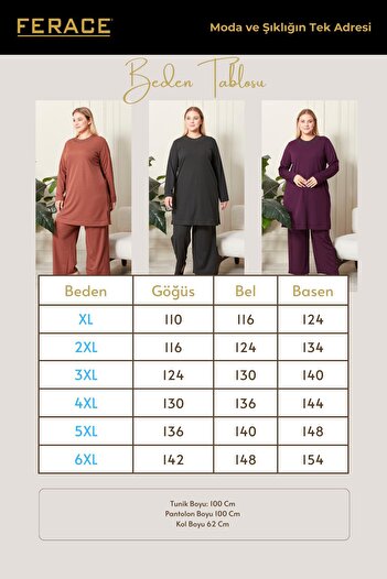 Ferace Large Size Women's Double Suit Set