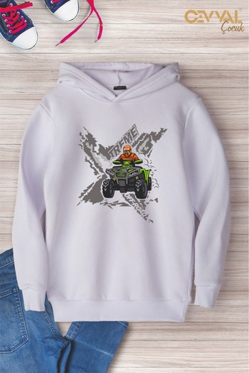 Cevval PULOVER DE COPII OVERSIZE IMPRIMAT EXTREME