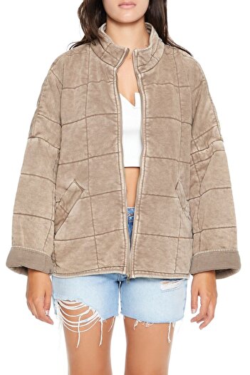 Forever 21 Dik Yakalı Kapitone Ceket