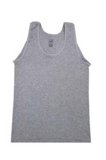 Tutku 0136 Wholesale Laundry Women's Ribbed Wide Strap Tank Top 6-Pack Gray