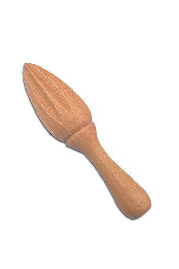 Choice Khaki Wood Citrus Reamer, Handmade Lemon Juicer Made of European Hardwood, 6.1-Inches