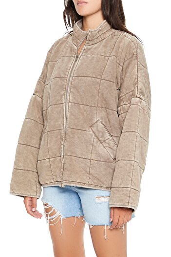 Forever 21 Dik Yakalı Kapitone Ceket