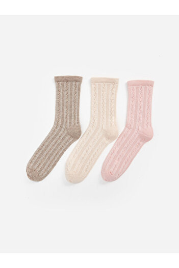 LC Waikiki Lw - Self Patterned Women's Socks 3 Pack