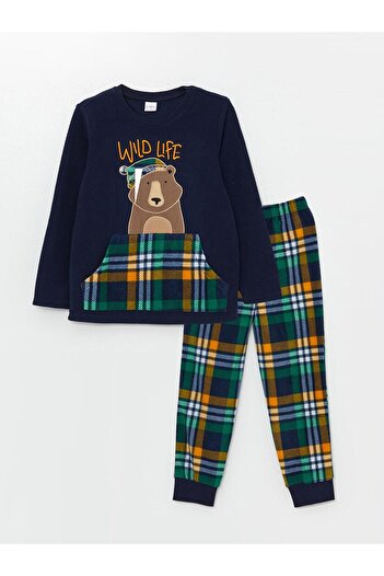 LC Waikiki Комплект піжами для хлопчиків LCW Kids Crew горловина