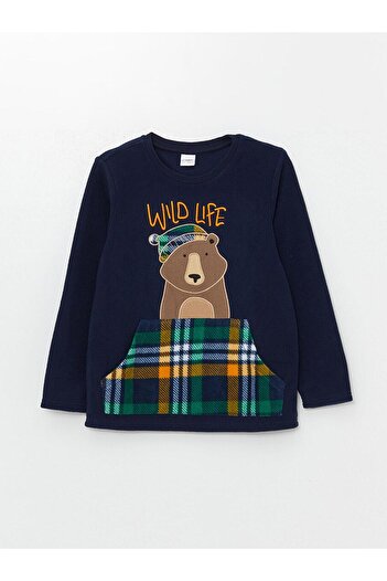 LC Waikiki Комплект піжами для хлопчиків LCW Kids Crew горловина