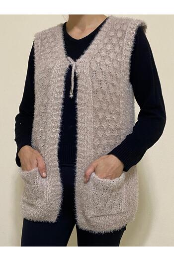 mamizya Double Pocket Lace up Soft Vest
