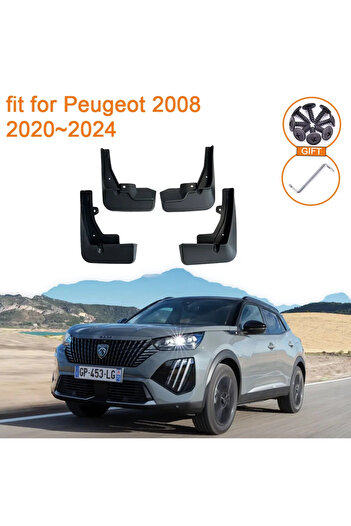 Choice For Peugeot 2008 2020 2021 2022 2023 2024 Accessories Mud Flaps 4x Mudguards Anti-splash Fender U...