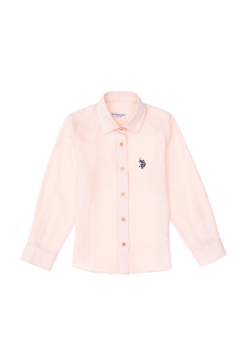 U.S. Polo Assn. Kız Çocuk Somon Uzun Kollu Gömlek 50297414-VR047