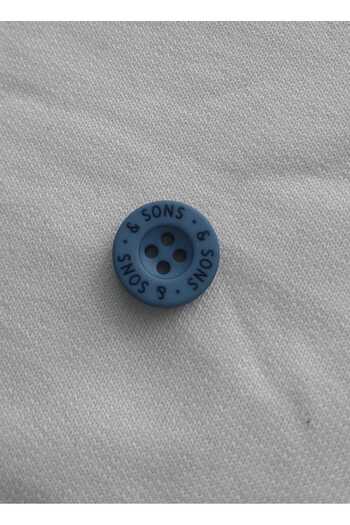 Tasarım Blue Color 1.8 cm Diameter Polyester Button 20 Pieces.