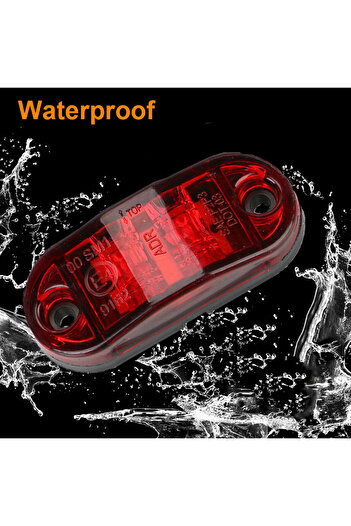 AINYSZIN 12V 24V Trailer Truck Position Clearance Lights LED Side Marker Lamp Taillight Turn Signal Brake ...