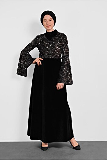Alvina Pullu Trumpet Sleeve Dress 40291
