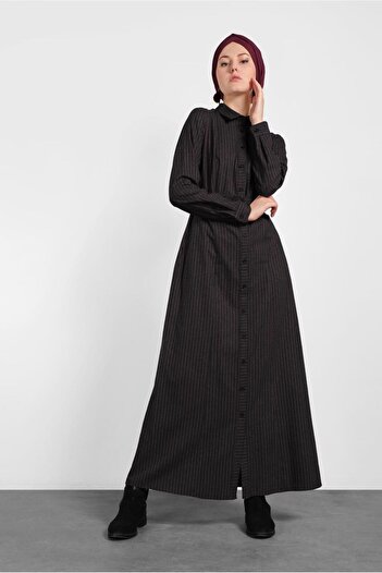 Alvina Stripes Patterned Dress 40198-1