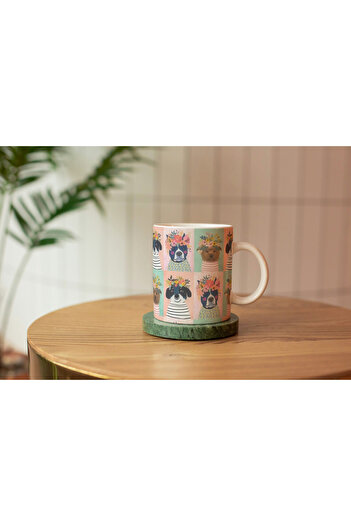 EYBaskı Tasarım Porcelain Pattern Print Mug