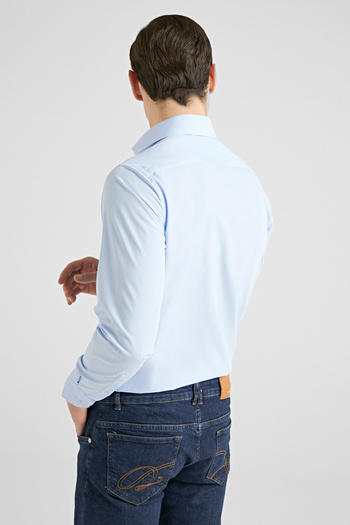 D'S Damat Ds Damat Slim Fit Mavi Nano Care Gömlek