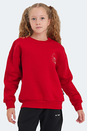 Slazenger Red Lone Girl's Sweatshirt