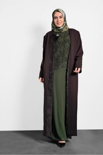 Alvina 20021 Model Laced Chiffon Dress