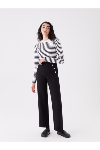 LC Waikiki Wideleg női Jean nadrág