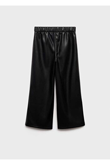 MANGO Kids Deri Görünümlü Pantolon