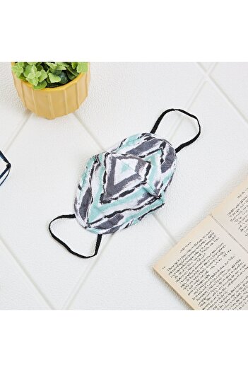 Home Box Spandex Fabric Antibacterial 2-Layer Face Mask - 16x13 cm