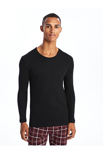 LC Waikiki Crew Neck Long Sleeve Men's Pajama Top (W4)