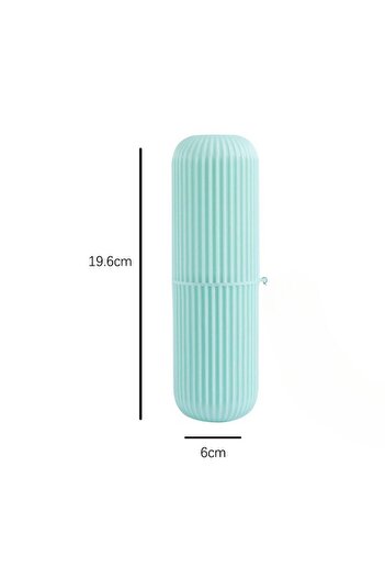 Go İthalat 4738 Model - Multi-Purpose Roller Storage Box for Travel Type Toothbrush and Glasses Makeup Brush
