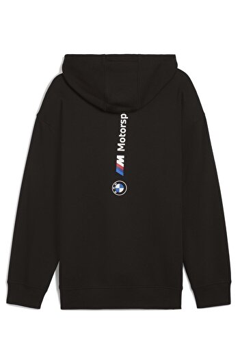 Puma 627498-01 Bmw Mms Ess+ Hoodie Fleece Men's Hooded Sweatshirt Black