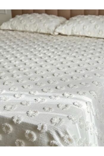 Jolie Maison Ponponlu Çift Kişilik Pike Takımı