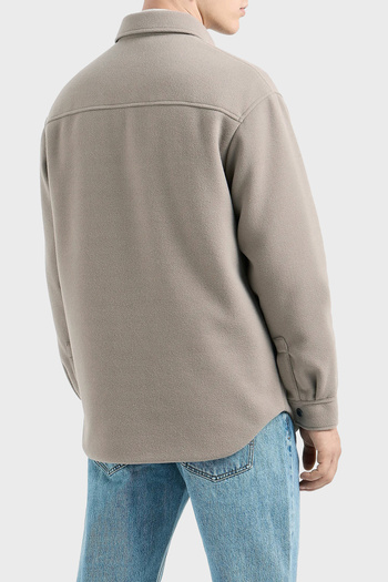 Armani Exchange Men's Shirt - Cotton, Logo, Loose Fit, Zn5Pz 17Ac