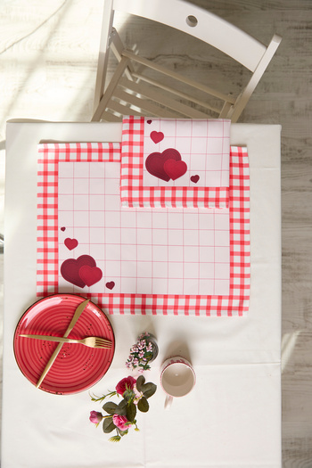 AYSHOME Ays Home 2-Piece Red Heart American Service Set