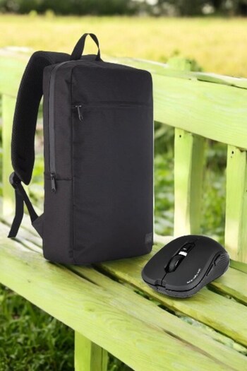 Classone Mila Pr-Ek100 15.6' Waterproof Fabric - Zippered Notebook Backpack + Wireless Mouse