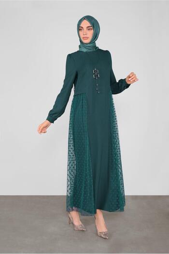 Alvina Point Towel Detailed Dress 41141