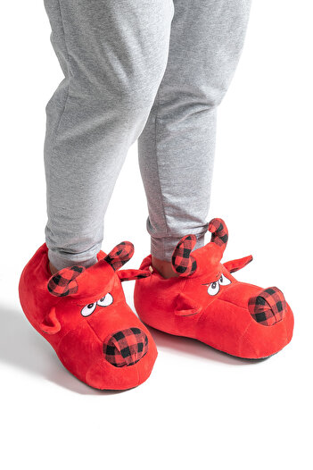 Twigy Taurus Men's Animal Slippers Red 41/46
